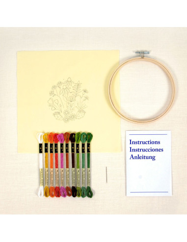 Embroidery kit - Mediterranean Garden