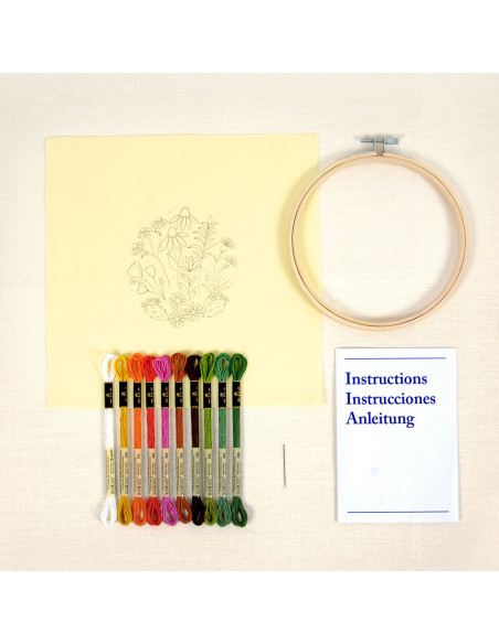 Embroidery kit - Mediterranean Garden