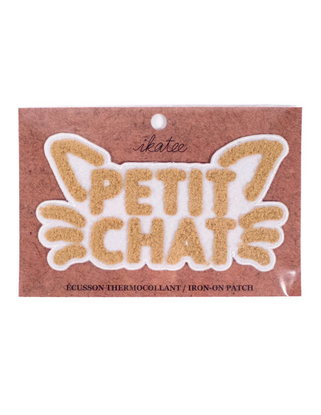 Large iron-on patch - Little cat