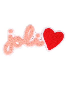 Large iron-on patch - Pretty heart