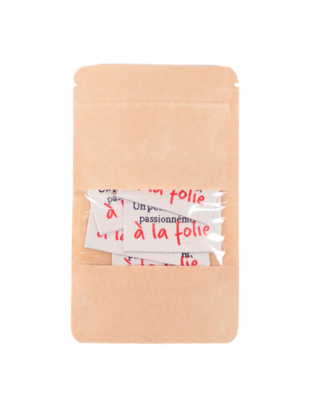 Set of 5 woven labels - A la folie