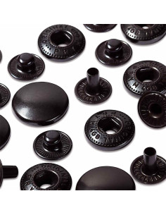 Pack of 10 Bruni 15 mm anorak snap fasteners 2