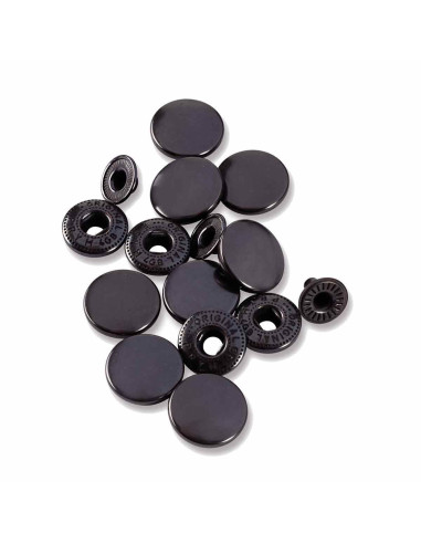 Pack of 10 Bruni 15 mm anorak snap fasteners