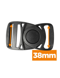 38 mm Swivel Banana Buckle - Black