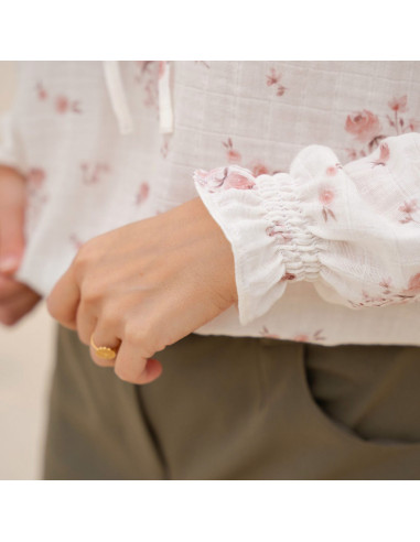 Glam Blouse Pattern with Split Neckline - Anna Rose Patterns