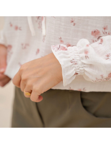 Glam Blouse Pattern with Split Neckline - Anna Rose Patterns