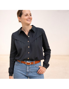 Glam Buttoned Blouse Pattern - Anna Rose Patterns 2