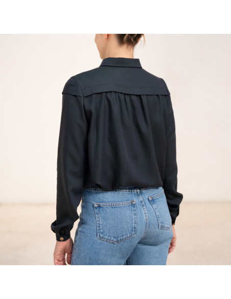 Glam Buttoned Blouse Pattern - Anna Rose Patterns