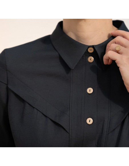 Glam Buttoned Blouse Pattern - Anna Rose Patterns