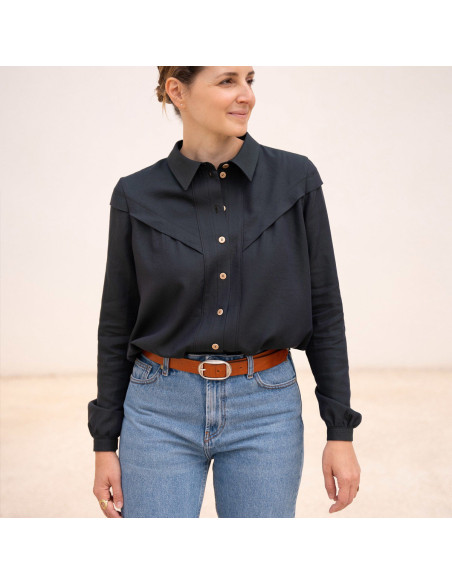 Glam Buttoned Blouse Pattern - Anna Rose Patterns