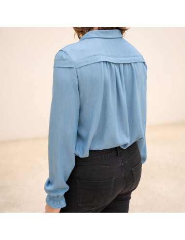 Glam Buttoned Blouse Pattern - Anna Rose Patterns