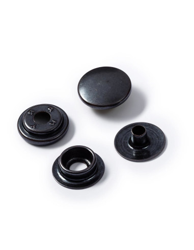 10 black sport camping snap fasteners refill