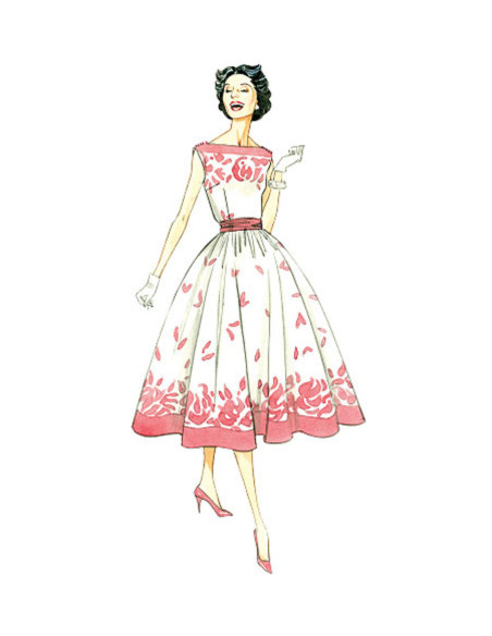 Vintage Dress Pattern 1957 - Vogue 8789