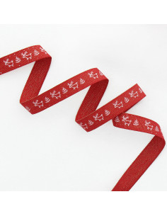Shiny Christmas Ribbon Rennes - Red