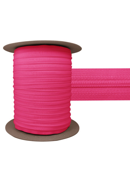 3 mm YKK nylon zipper - Fuchsia