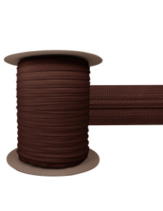 3 mm nylon zipper YKK - Chocolate