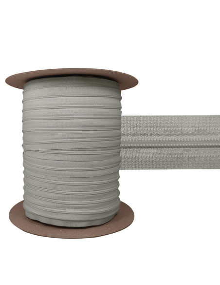 3 mm YKK nylon zipper - Gray