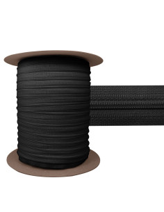 3 mm YKK nylon zipper - Black