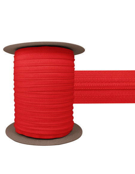 3 mm nylon zipper YKK - Red
