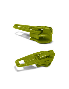 Slider for 3 mm nylon zipper YKK - Apple green