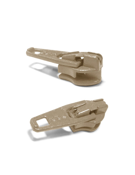 3 mm YKK nylon zipper slider - Beige