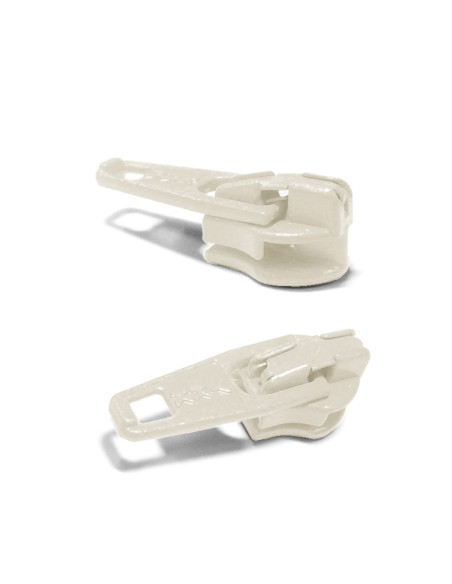 3 mm YKK nylon zipper slider - Ecru