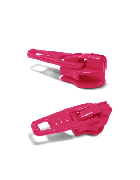 Slider for 3 mm nylon zipper YKK - Fuchsia