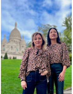 Kiara Leopard Viscose Twill Fabric - My Dress Made 2