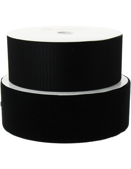 VELCRO® Brand sew-on black 100 mm wide roll of 25 meters