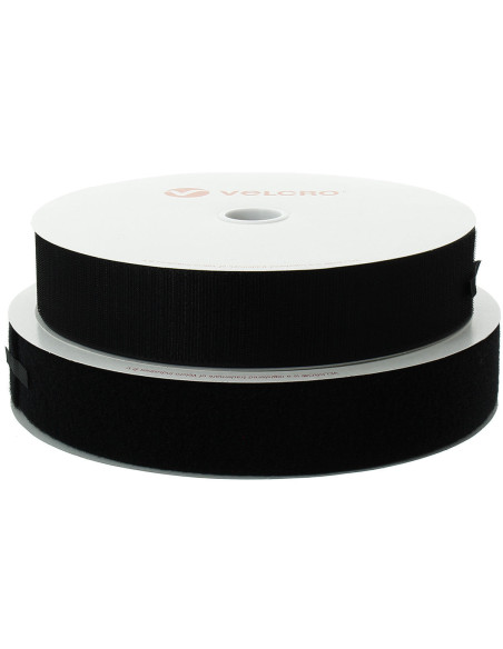 VELCRO® Brand sew-on black 50 mm wide roll of 25 meters