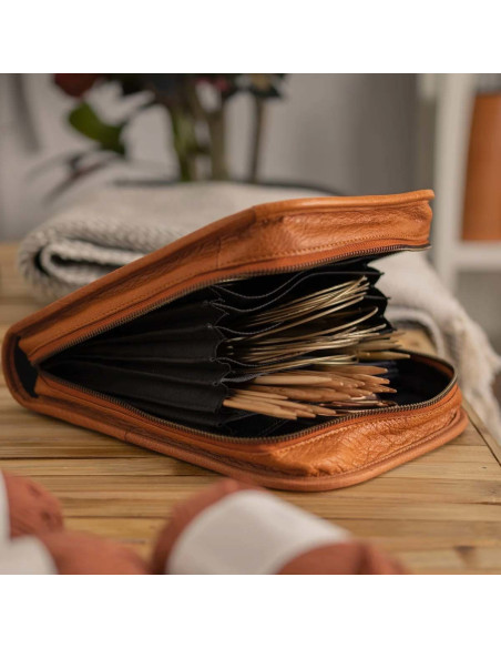 Muud Voss Knitting Needle Case - Whisky
