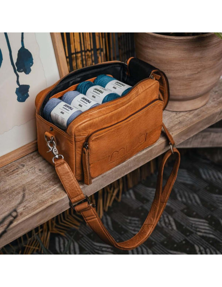Muud Stavanger Shoulder Bag for Knitting - Whisky