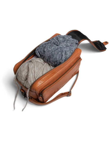 Muud Stavanger Shoulder Bag for Knitting - Whisky