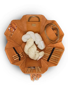 Large sewing and craft box Muud Evita XL - Whisky 2