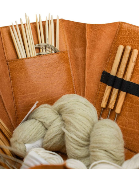 Large sewing and craft box Muud Evita XL - Whisky