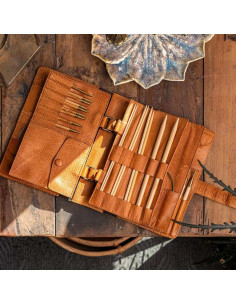 Muud Carita Knitting Needle Case - Whisky