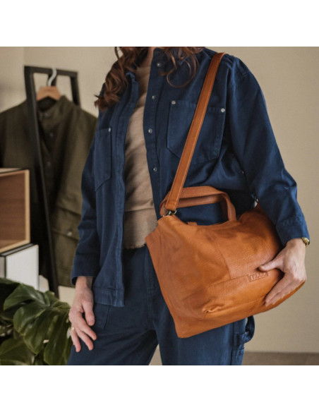 Muud Hiba Mini Shopper for Knitting and Crochet - Whisky
