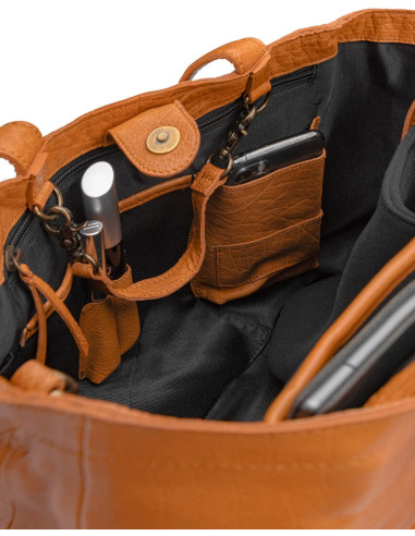 Muud Hiba Mini Shopper for Knitting and Crochet - Whisky