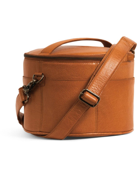 Muud Enturn Leather Storage Bag for Embroidery and Knitting - Whisky