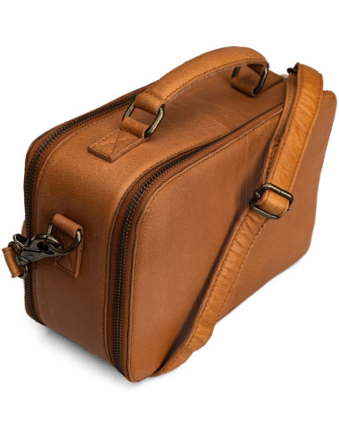 Muud Lilly Crossbody Knitting and Crochet Bag - Whisky