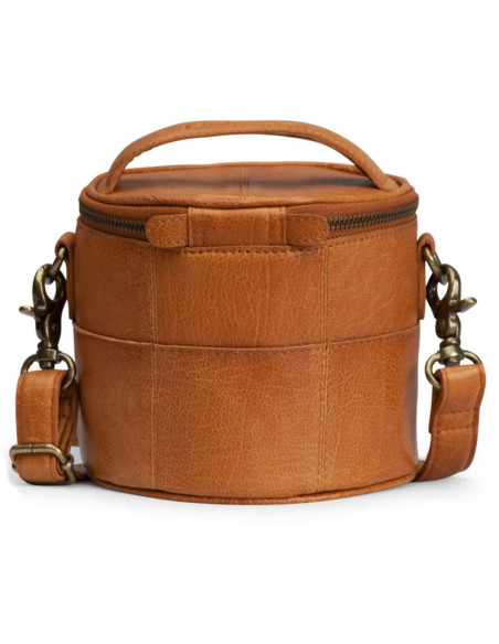 Muud Saturn Mini Leather Knitting Bag - Whisky