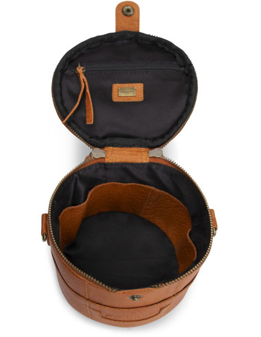 Muud Saturn Mini Leather Knitting Bag - Whisky