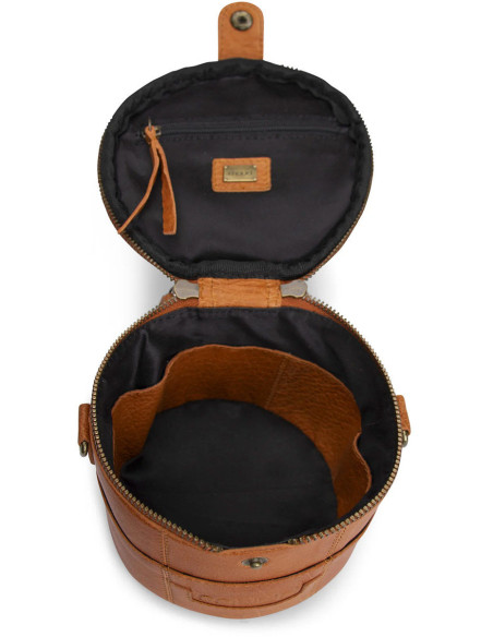 Muud Saturn Mini Leather Knitting Bag - Whisky