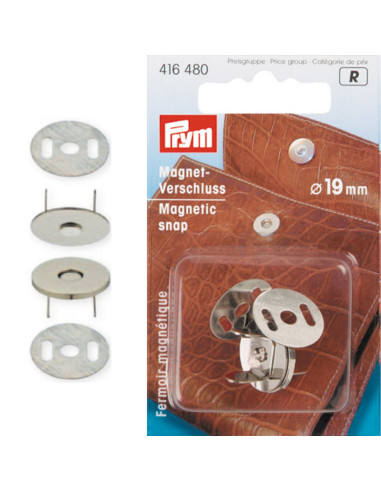 Magnetic rivet clasp - Silver