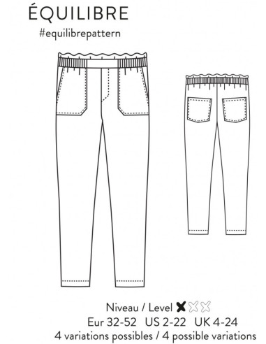 Balance Pants Pattern - Atelier Scämmit