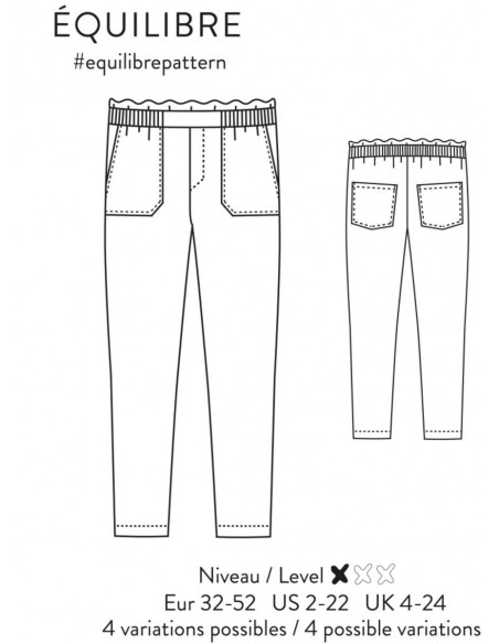Balance Pants Pattern - Atelier Scämmit