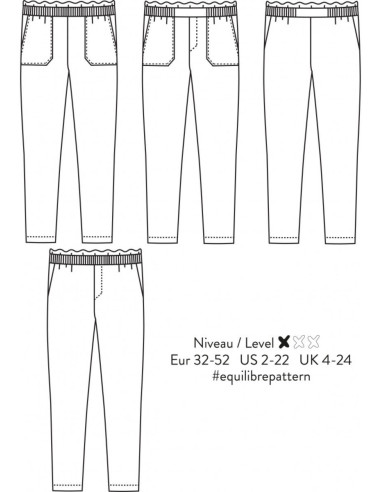 Balance Pants Pattern - Atelier Scämmit