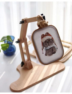 Adjustable stand for embroidery hoop 2