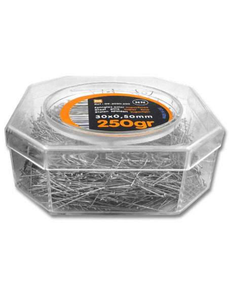 Box of 250 grams of super-fine pins
