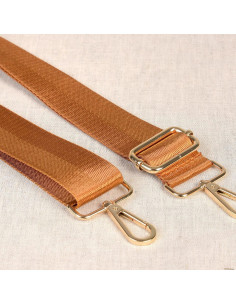 Bag strap with carabiners - Caramel